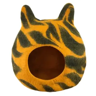 Nepal Felt Cat Cave - Tiger