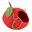 Nepal Felt Cat Cave - Tomato