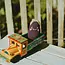 CLEARANCE Crochet Rattle - Aubergine