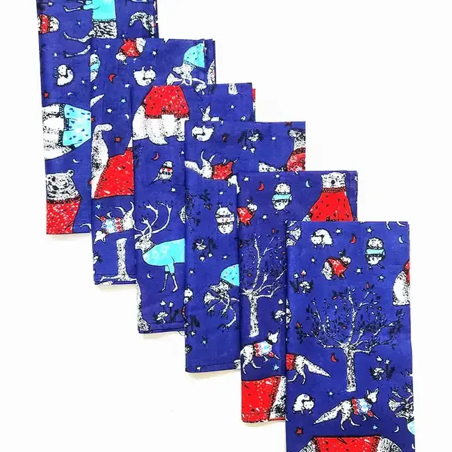 Holiday Napkin - Blue