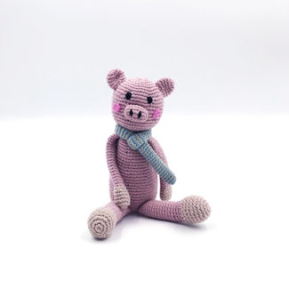 Bangladesh Crochet Rattle - Pig