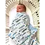 Kantha Baby Blanket - Block Printed Fish
