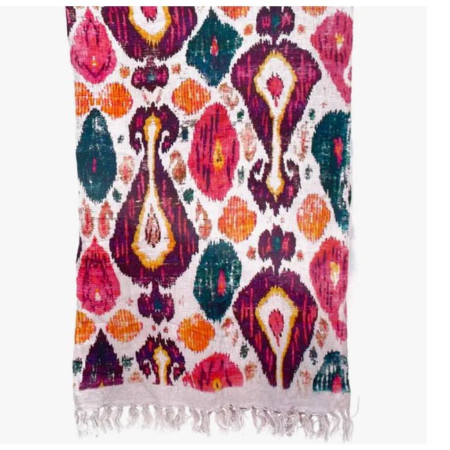 Retro Ikat Throw / Tapestry (70x50)