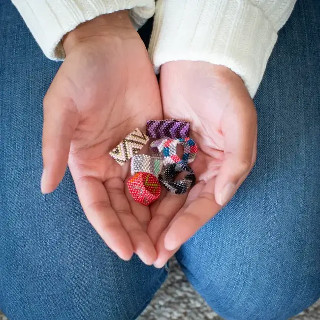 Patterned Beaded Ring