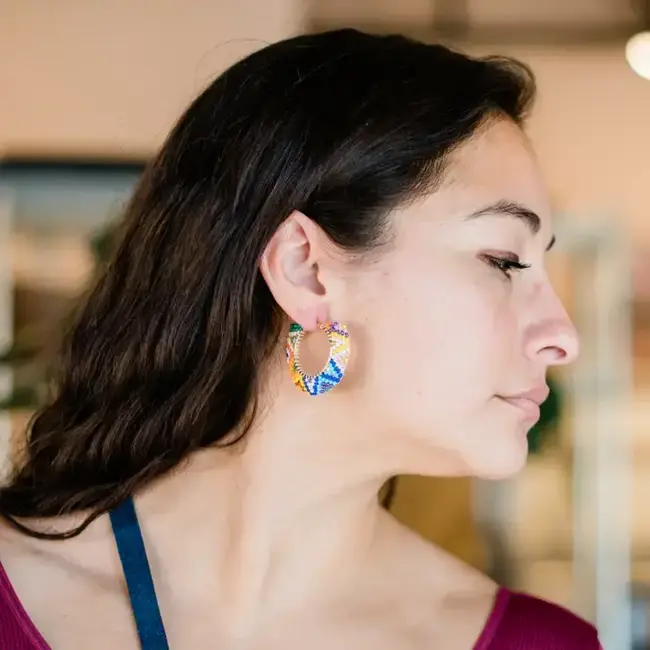 Fiesta Round Earrings - Multi