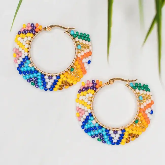 Fiesta Round Earrings - Multi