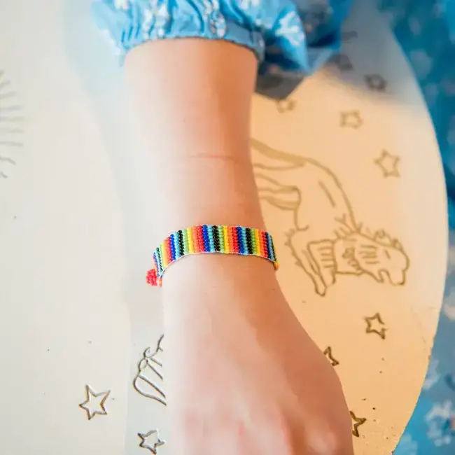 Rainbow  Beaded Friendship Bracelet