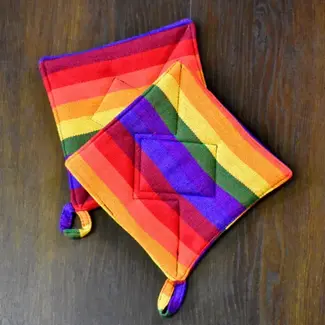 Guatemala Potholder - Rainbow