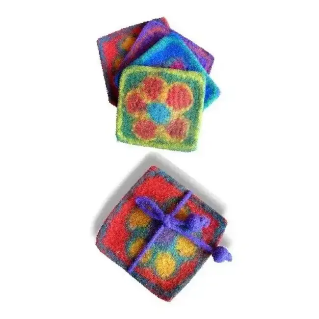 Felt Coasters - Assorted 4pk