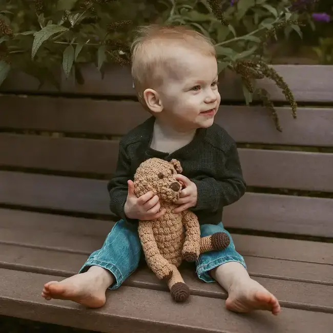 Crochet Rattle - Goldendoodle