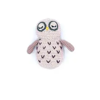 Bangladesh CLEARANCE Crochet Rattle - Sleepy Owl