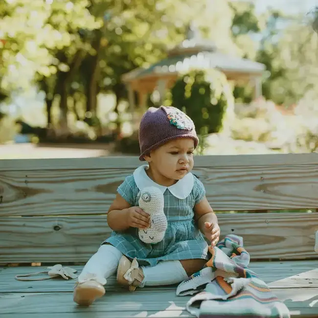 Crochet Rattle - Sleepy Owl