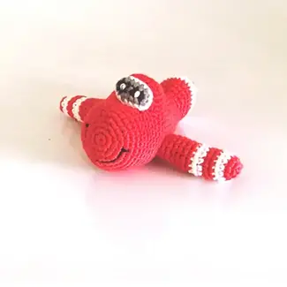 Bangladesh CLEARANCE Crochet Rattle - Red Plane