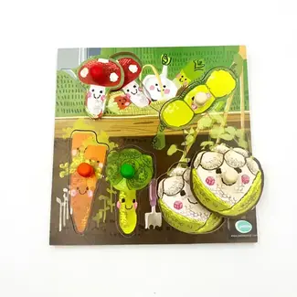 UK Wooden Peg Jigsaw Puzzle - Vegetable
