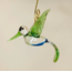 Blown Glass Hummingbird Ornament