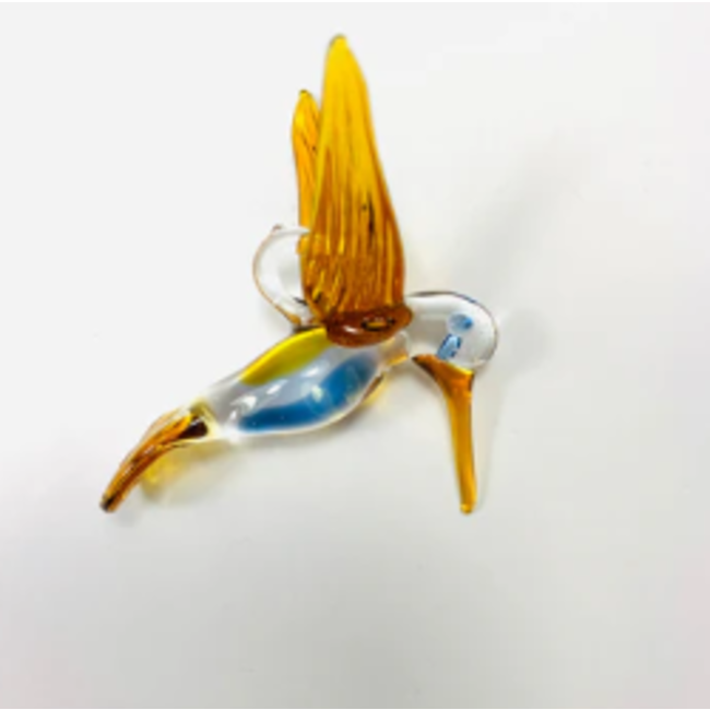 Blown Glass Hummingbird Ornament