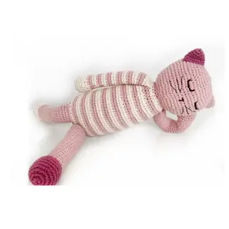 Bangladesh CLEARANCE Crochet Rattle - Sleeping Kitten