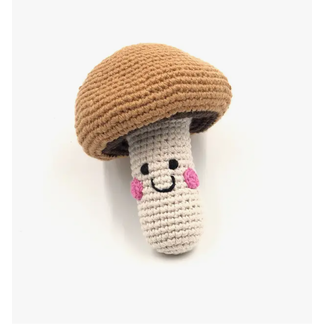 Bangladesh Crochet Rattle - Mushroom