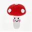 Crochet Rattle - Mushroom