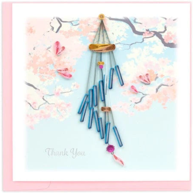 Quilled Card - Thank You Spiral Wind Chime