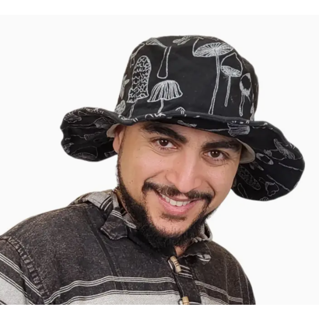 Mushrooms Wire Rim Hat