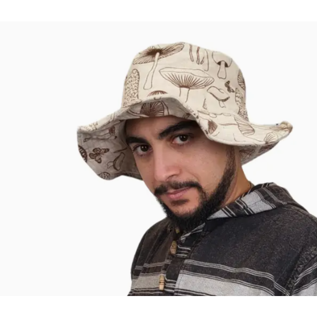 Mushrooms Wire Rim Hat