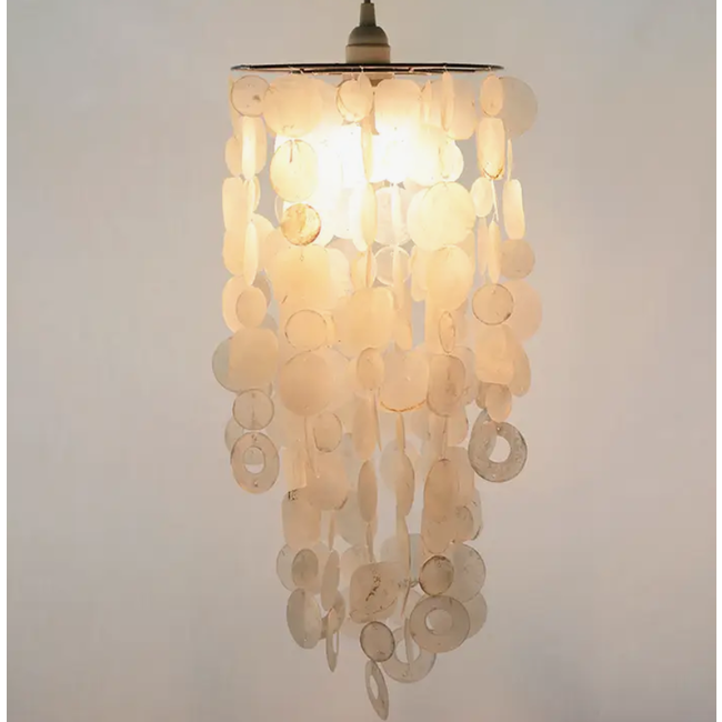 Capiz Chime - White/Natural