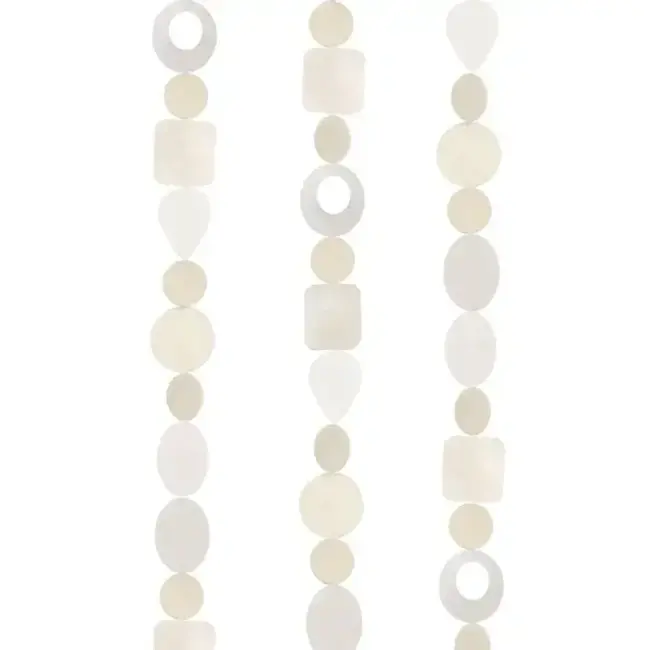 Capiz Chime - White/Natural