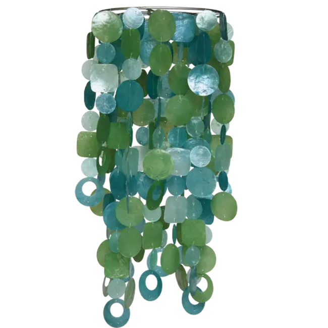 Capiz Chime - Tide Pool Teal