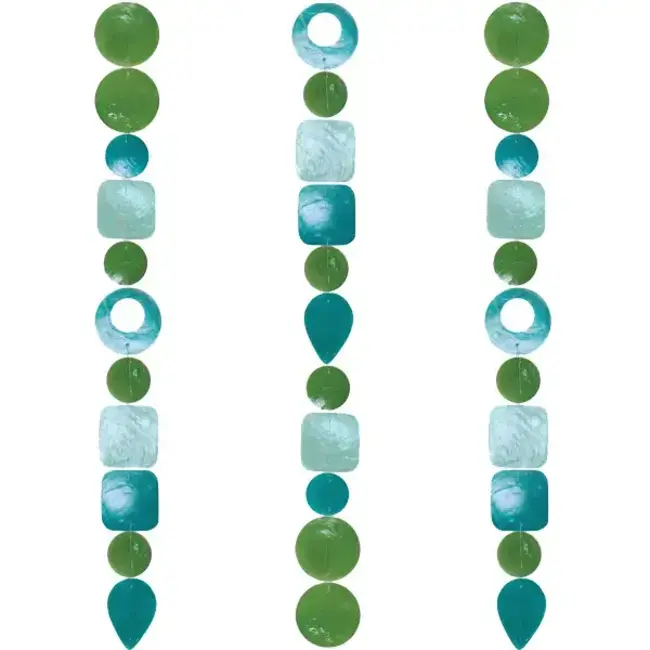 Capiz Chime - Tide Pool Teal