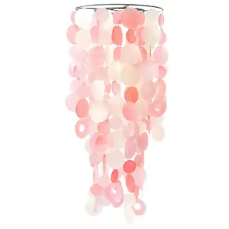 Indonesia Capiz Chime - Pretty in Pink