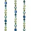 Indonesia Capiz Chime - Green & Blue