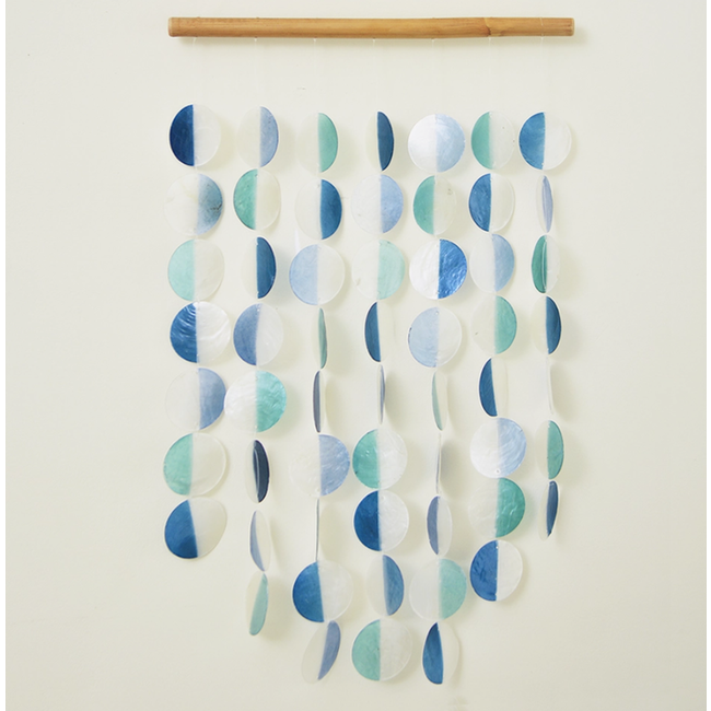 Capiz Chime - Cool Two-Tone