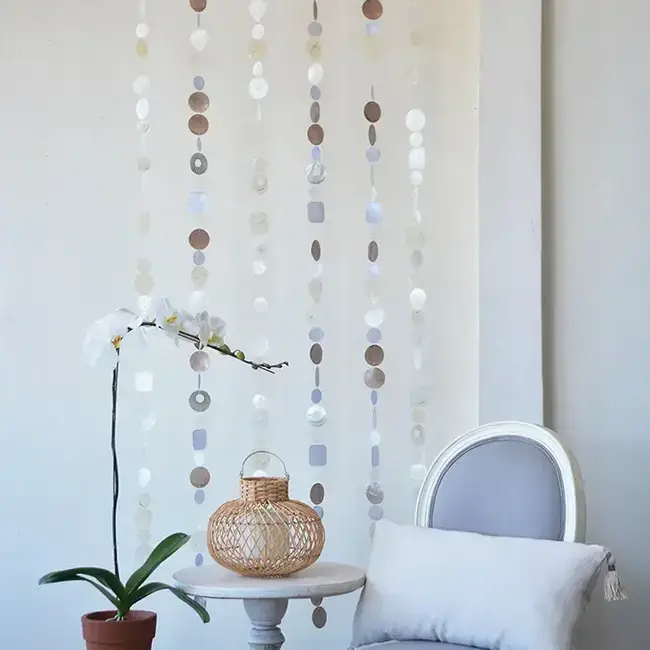 Capiz Chime - Silver Lining