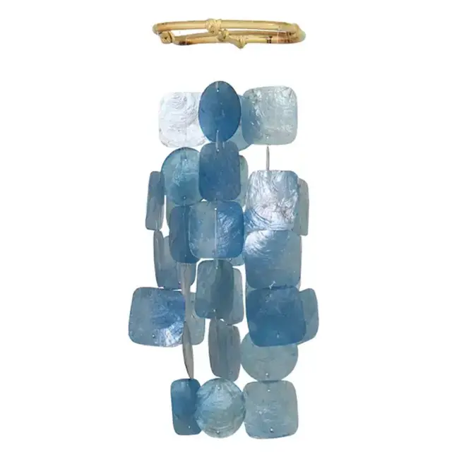 Capiz Chime - Blue