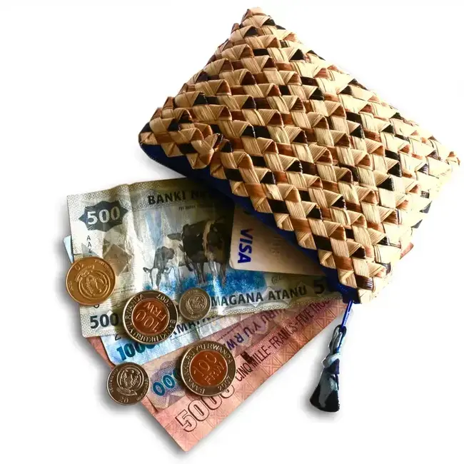 CLEARANCE Palm Leaf Coin Purse