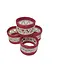 Rwanda Zig Zag Napkin Ring Sets - Cranberry