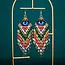 Guatemala Evil Eye Fringe Earrings
