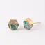 China Oasis Turquoise & Gold Studs
