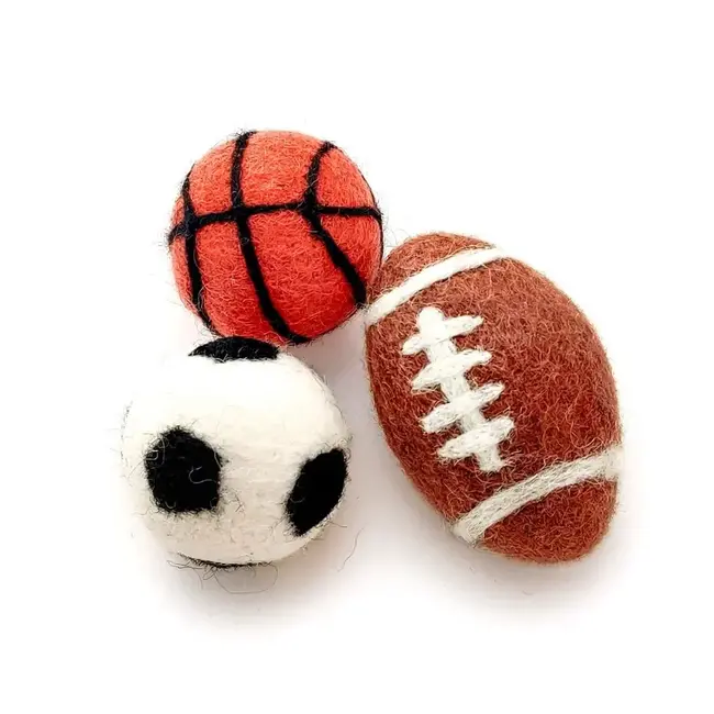 Felt Wool Eco Pet Toys / Fresheners - Sports