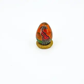 Kenya Soapstone Animal Egg Figurine