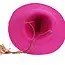 African Straw Sun Hat - Pink