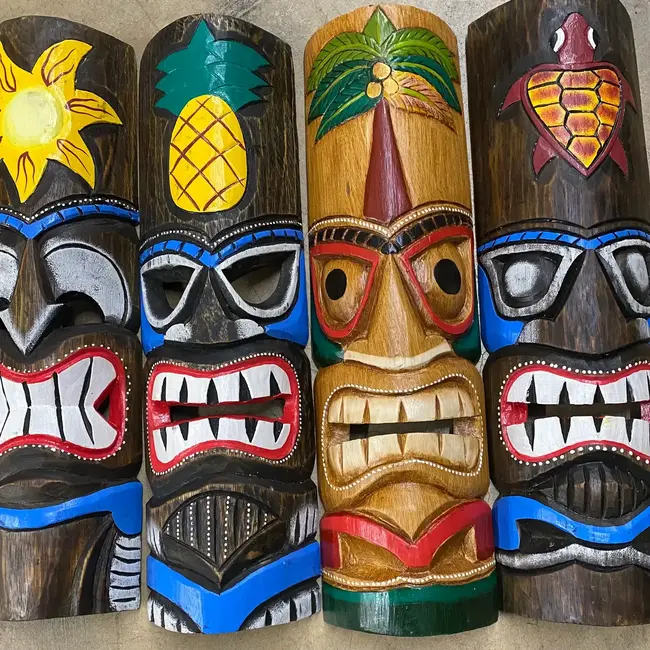 Bamboo Tiki Mask - Large