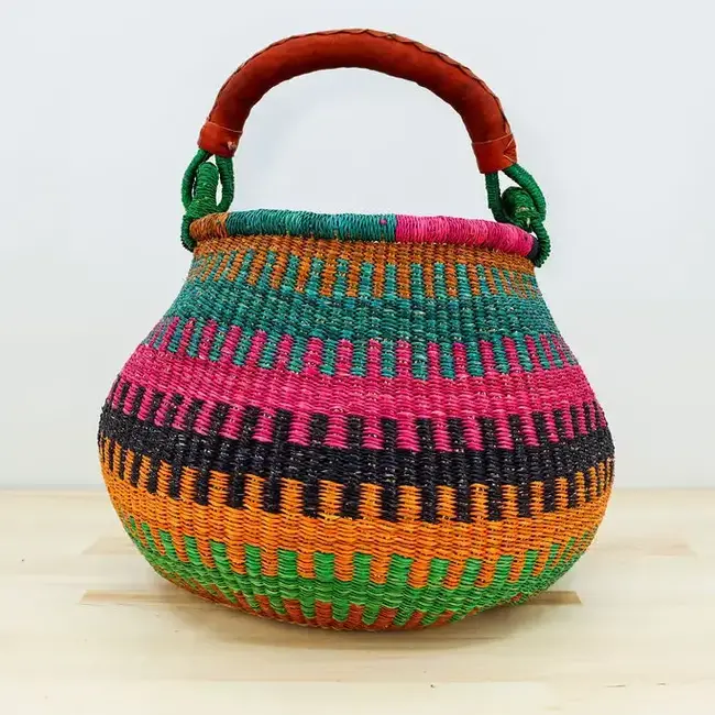 Bolga Market Basket - Pot Small