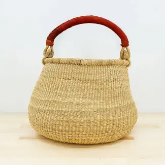 Ghana Market Basket - Pot, Natural Ghana Market Basket - Pot, Natural