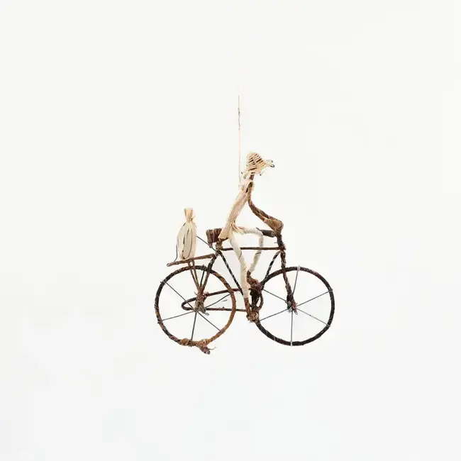 Banana Fibre Bicycle Figurine