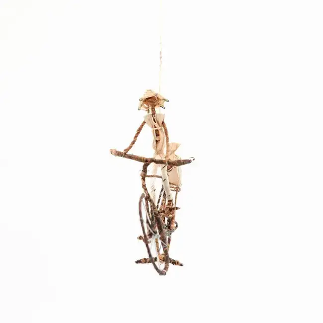 Banana Fibre Bicycle Figurine