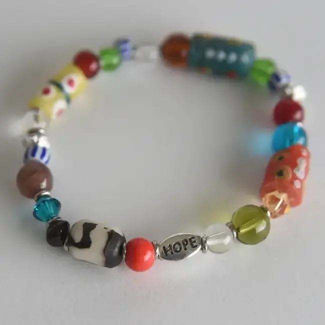 Glass Bead Bracelet