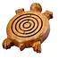 India Acacia Wood Labyrinth - Turtle