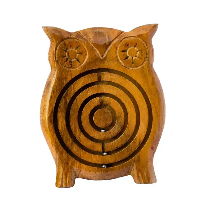 Acacia Wood Labyrinth - Owl